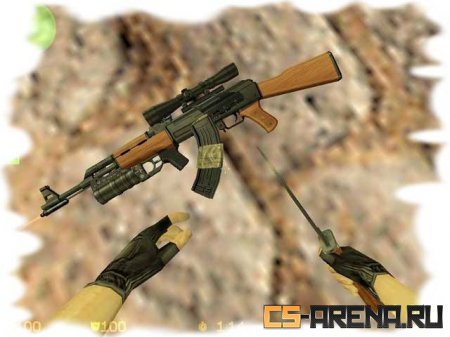 AK-47 - Лазер + Прицел